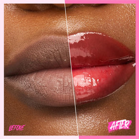 SKINTIFIC Brightening Lip Serum 16U Guava Flush texture on lips