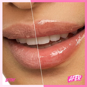 SKINTIFIC Brightening Lip Serum 30g in hand showing glossy finish