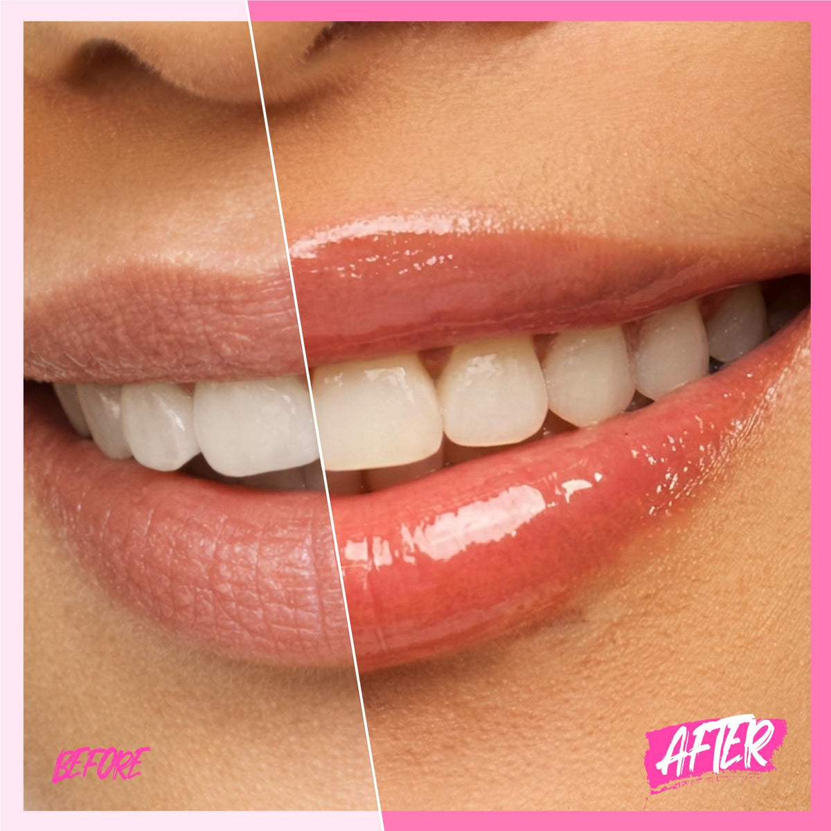 SKINTIFIC Brightening Lip Serum Coral Rose texture on skin