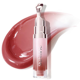 SKINTIFIC Brightening Lip Serum front view with pink ballet design