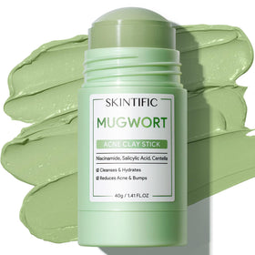 SKINTIFIC Mugwort Clay Stick Face Mask front view
