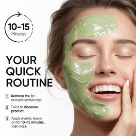SKINTIFIC Mugwort Clay Stick Face Mask with skincare products