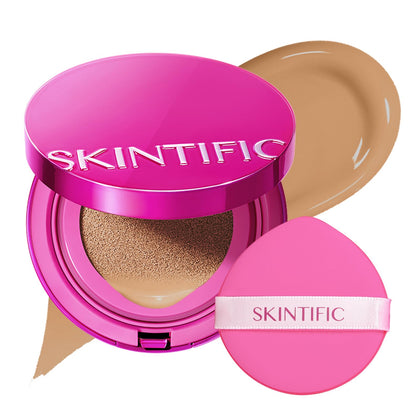 SKINTIFIC Pink Cushion Foundation front view with compact open