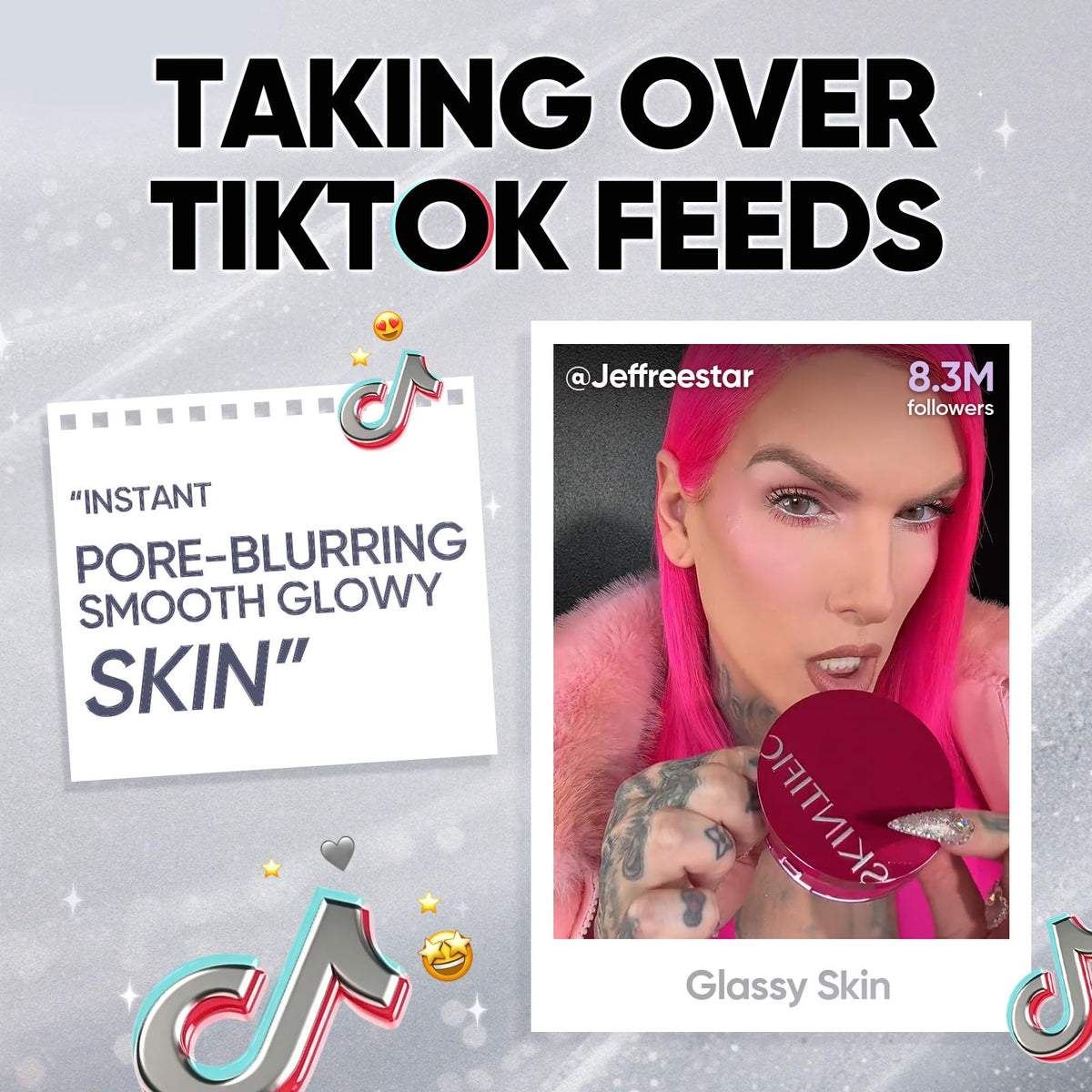 SKINTIFIC Pink Cushion Foundation packaging side view