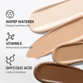 SKINTIFIC Pink Cushion Foundation texture on applicator
