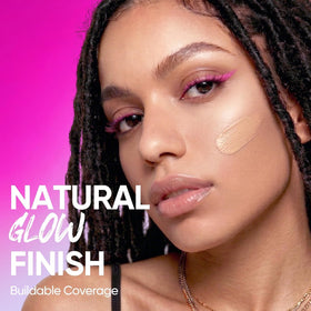 SKINTIFIC Pink Cushion Foundation with natural glow effect