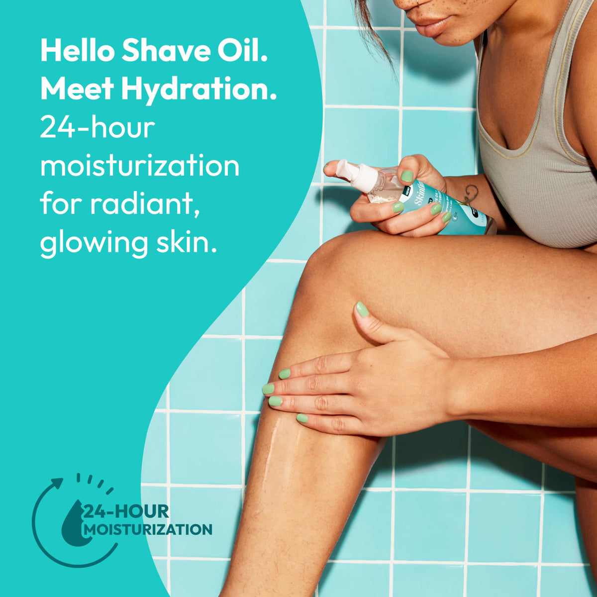 Skintimate 2-in-1 Shave Oil & Moisturizer 7.3oz back view