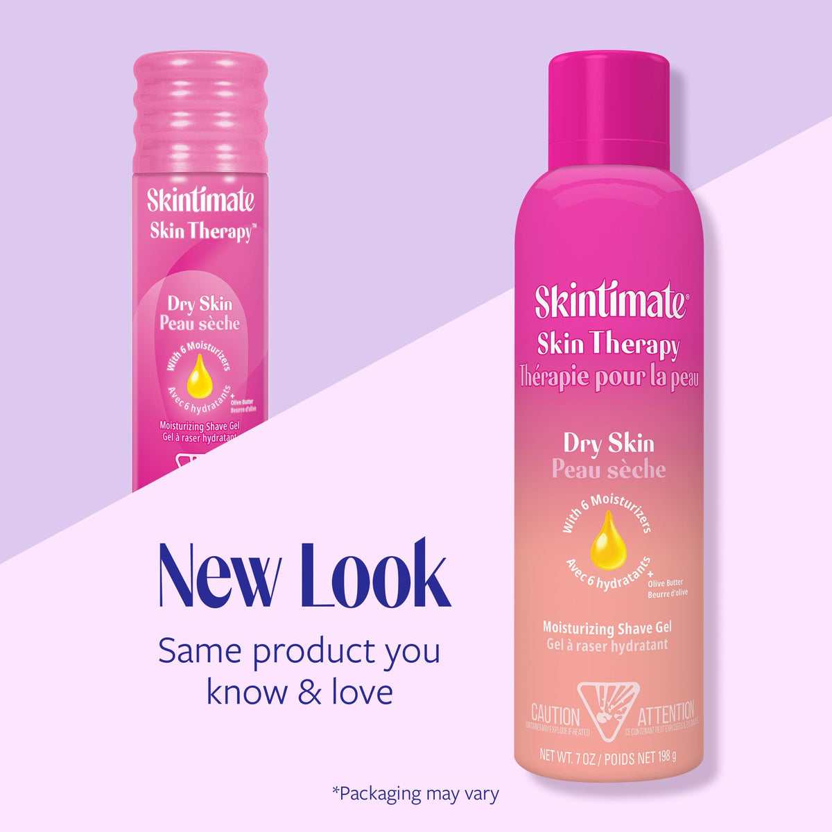 Skintimate Women's Shaving Gel back view with product details