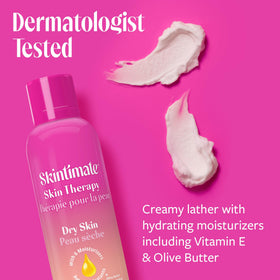 Skintimate Women's Shaving Gel side view, showing ingredients