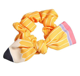 SKIRIFLA Pencil Bow Headband side view with vibrant colours