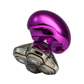 Skull Shaver Butterfly Kiss PRO electric shaver front view in purple