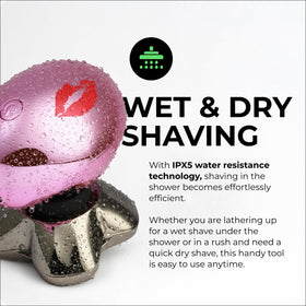 Skull Shaver Butterfly Kiss PRO on a bathroom countertop
