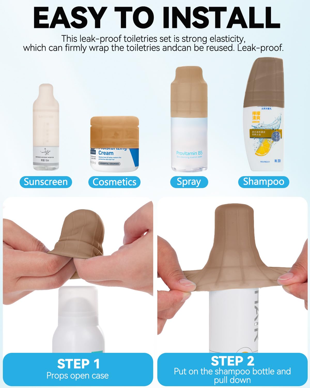 Skyconser Silicone Bottle Cover in Milk Pink colour