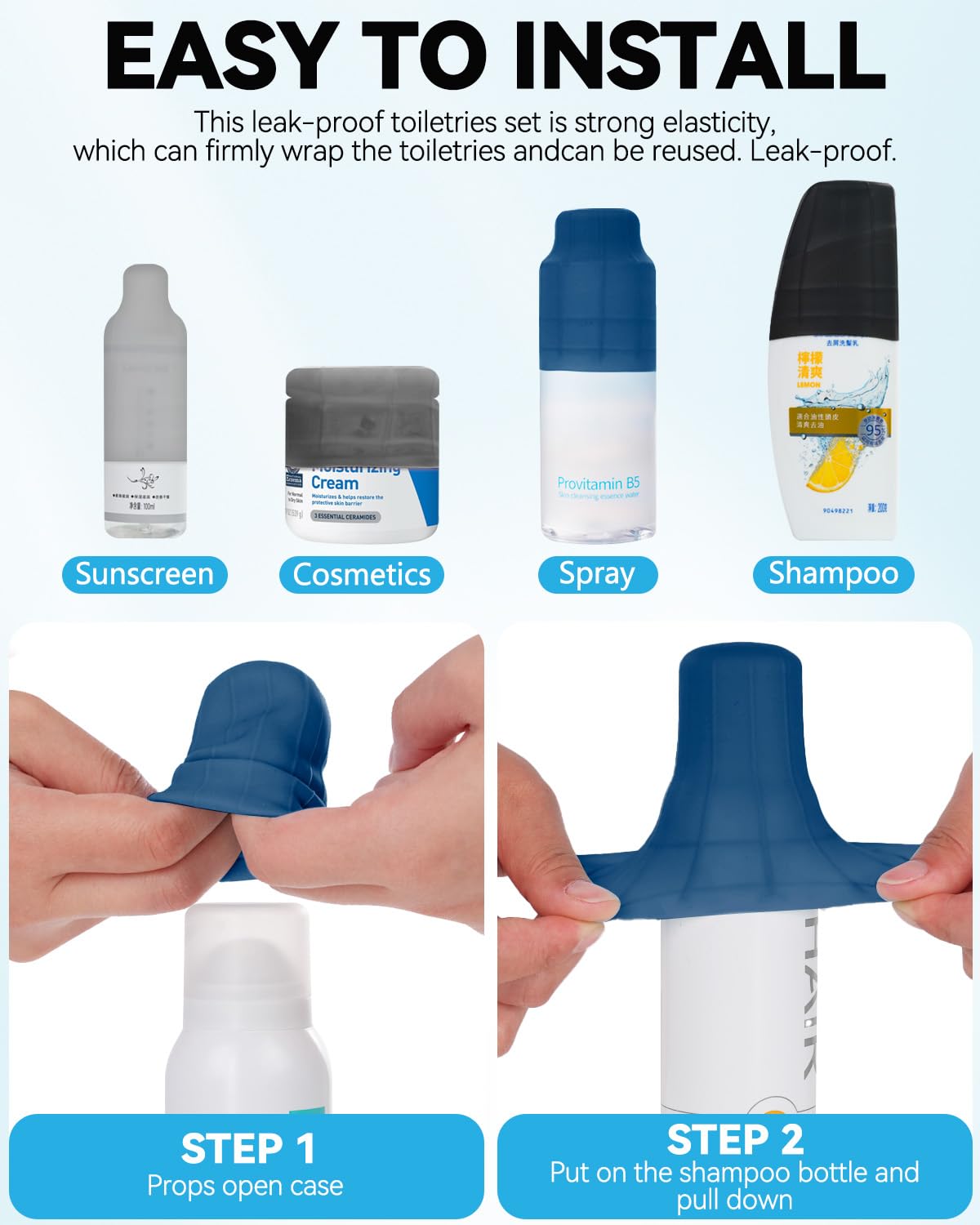 Skyconser Silicone Bottle Cover in use during travel
