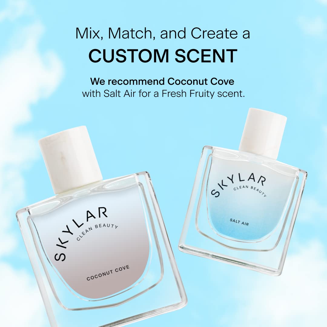 Skylar Coconut Cove fragrance notes illustration