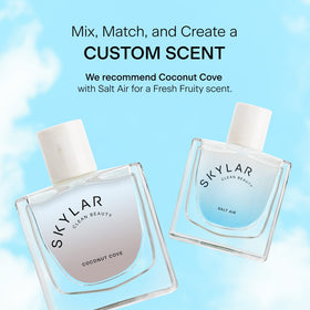 Skylar Coconut Cove fragrance notes illustration