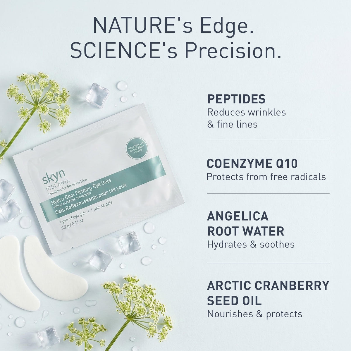 skyn ICELAND Hydro Cool Firming Eye Patches close-up
