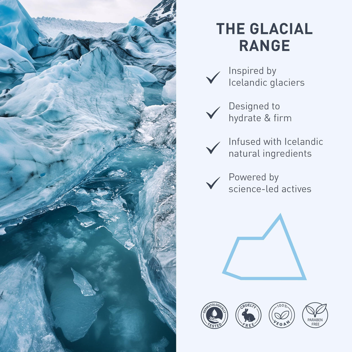 skyn ICELAND Hydro Cool Firming Eye Patches in use