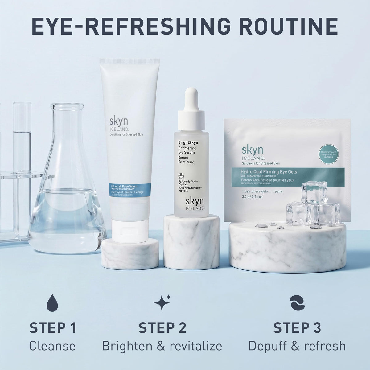 skyn ICELAND Hydro Cool Firming Eye Patches lifestyle scene