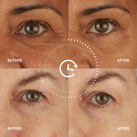 skyn ICELAND Hydro Cool Firming Eye Patches on a bathroom counter