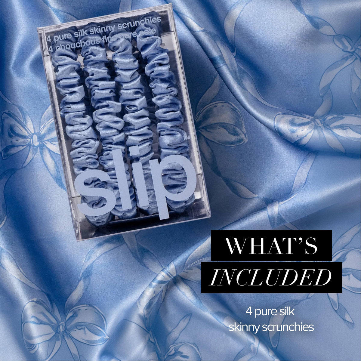 SLIP Silk Hair Ties displayed in packaging