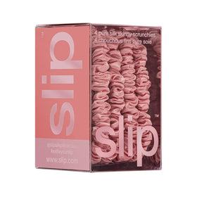 SLIP Silk Hair Ties Set of 4 with a stylish background
