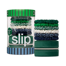 SLIP Silk Hair Ties Set of 6 in various colours