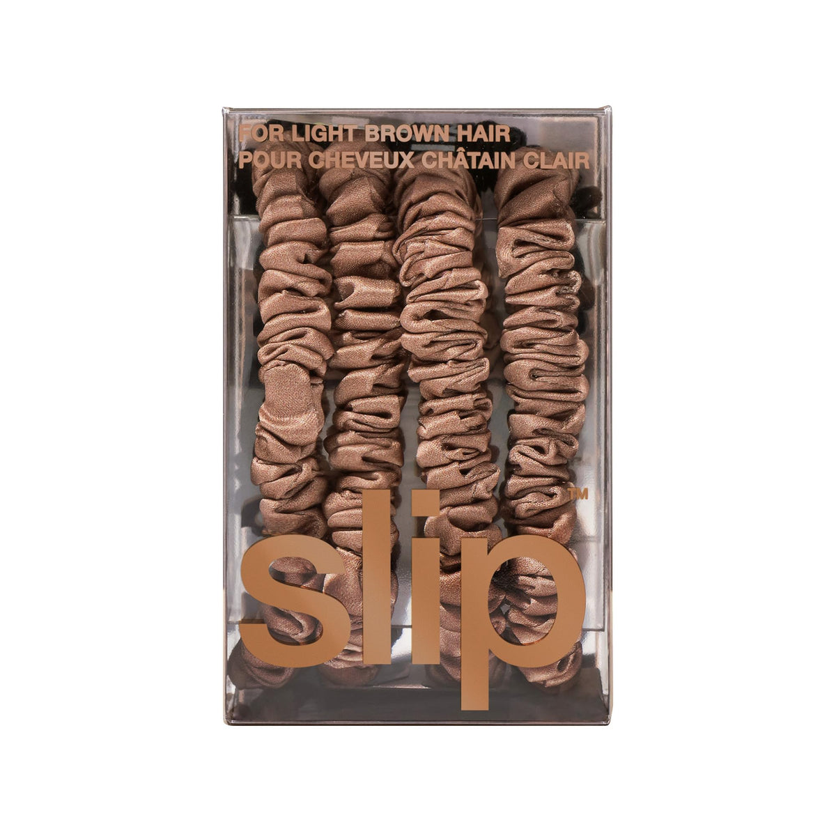 SLIP Silk Hair Ties showing secure hold on hair