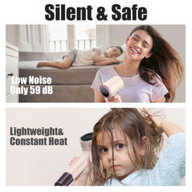slopehill Professional Hair Dryer in use on long hair