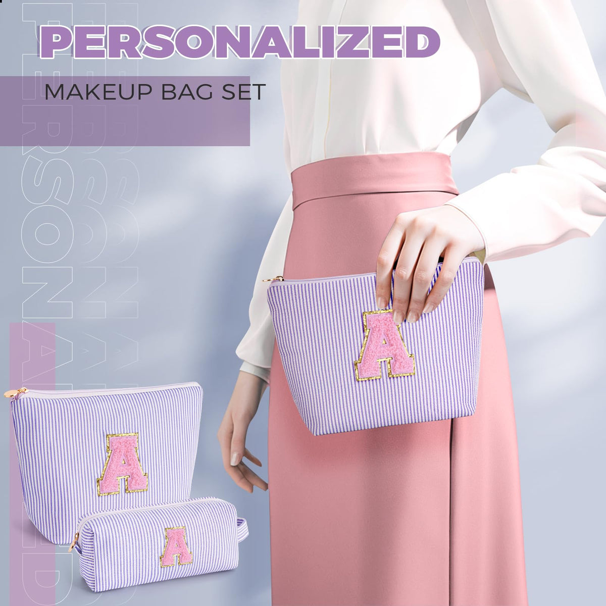 Small Btffitting makeup bag with handle