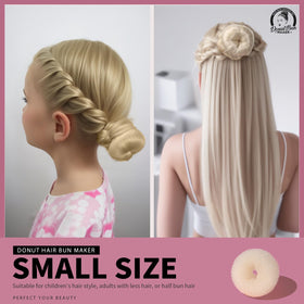 Small hair donut bun maker from Teenitor