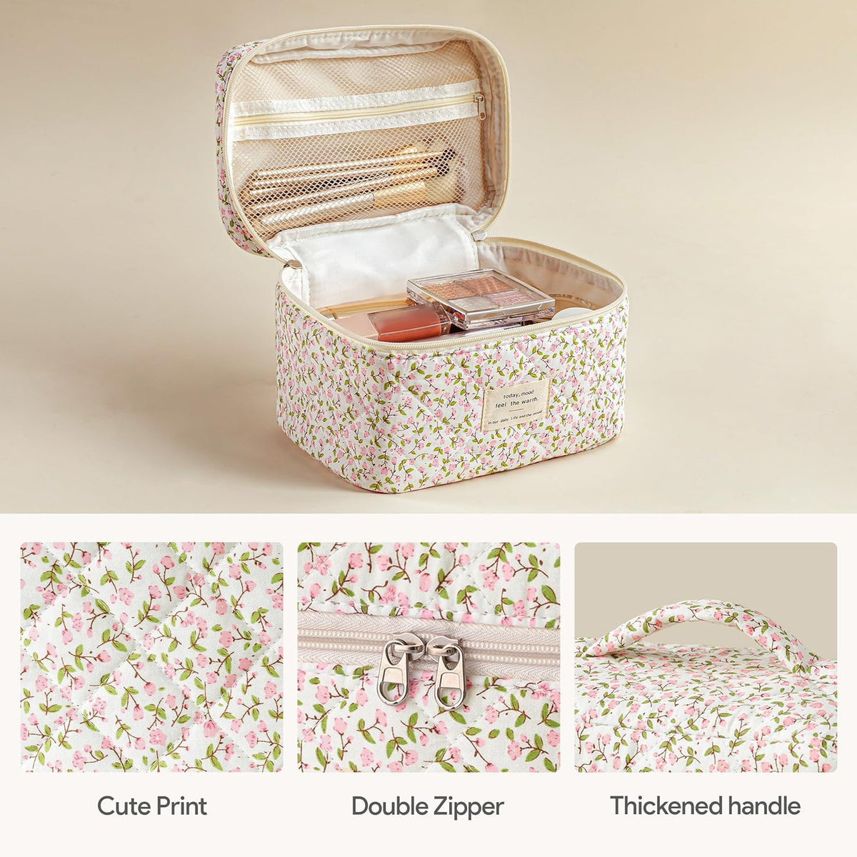 Small HBselect makeup bag featuring cotton material
