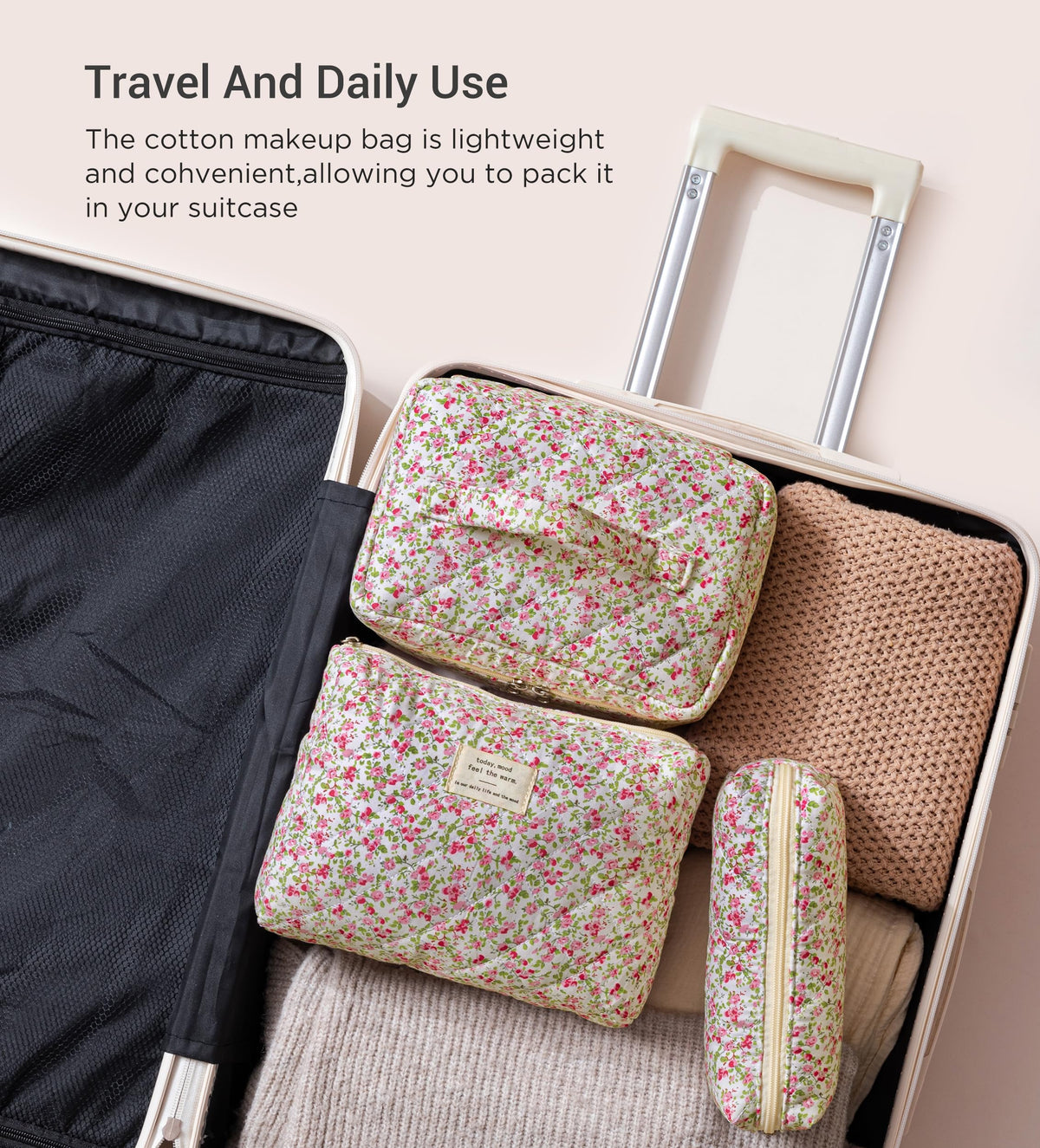 Small HBselect makeup bag for cosmetics and toiletries