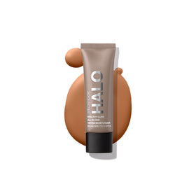 Smashbox Halo Healthy Glow Tinted Moisturizer front view with packaging
