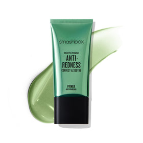 Smashbox Photo Finish Anti-Redness Primer front view with packaging