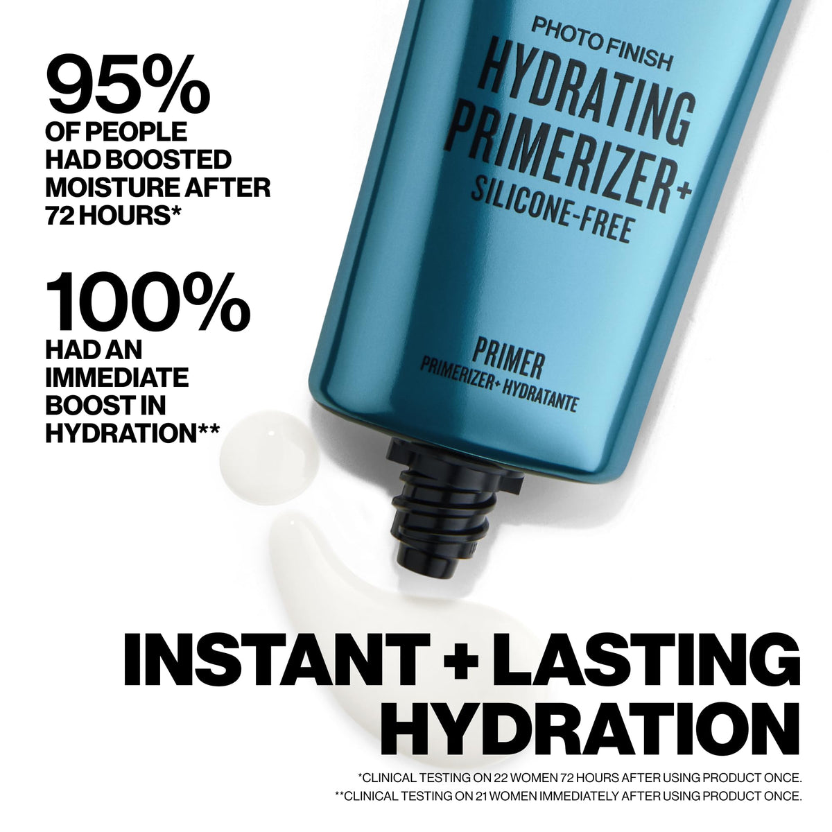 Smashbox Photo Finish Hydrating Primerizer texture on hand