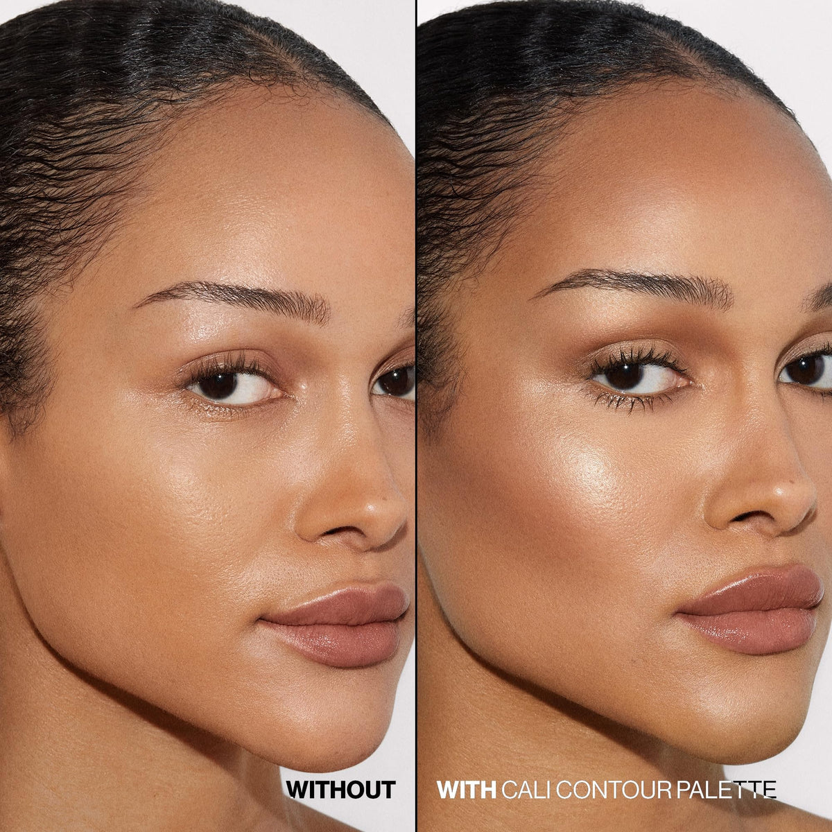 Smashbox The Cali Contour Palette open showing bronzer, highlighter, and blush