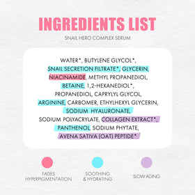 SMILEBLOOM KKOCH Snail Mucin 85% Face Serum ingredients list