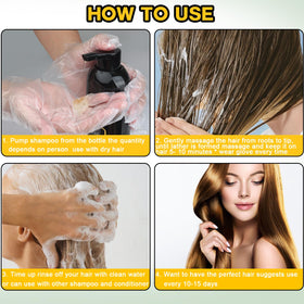 Sminktec Hair Dye Shampoo 3 in 1 Chestnut Brown in use during shower