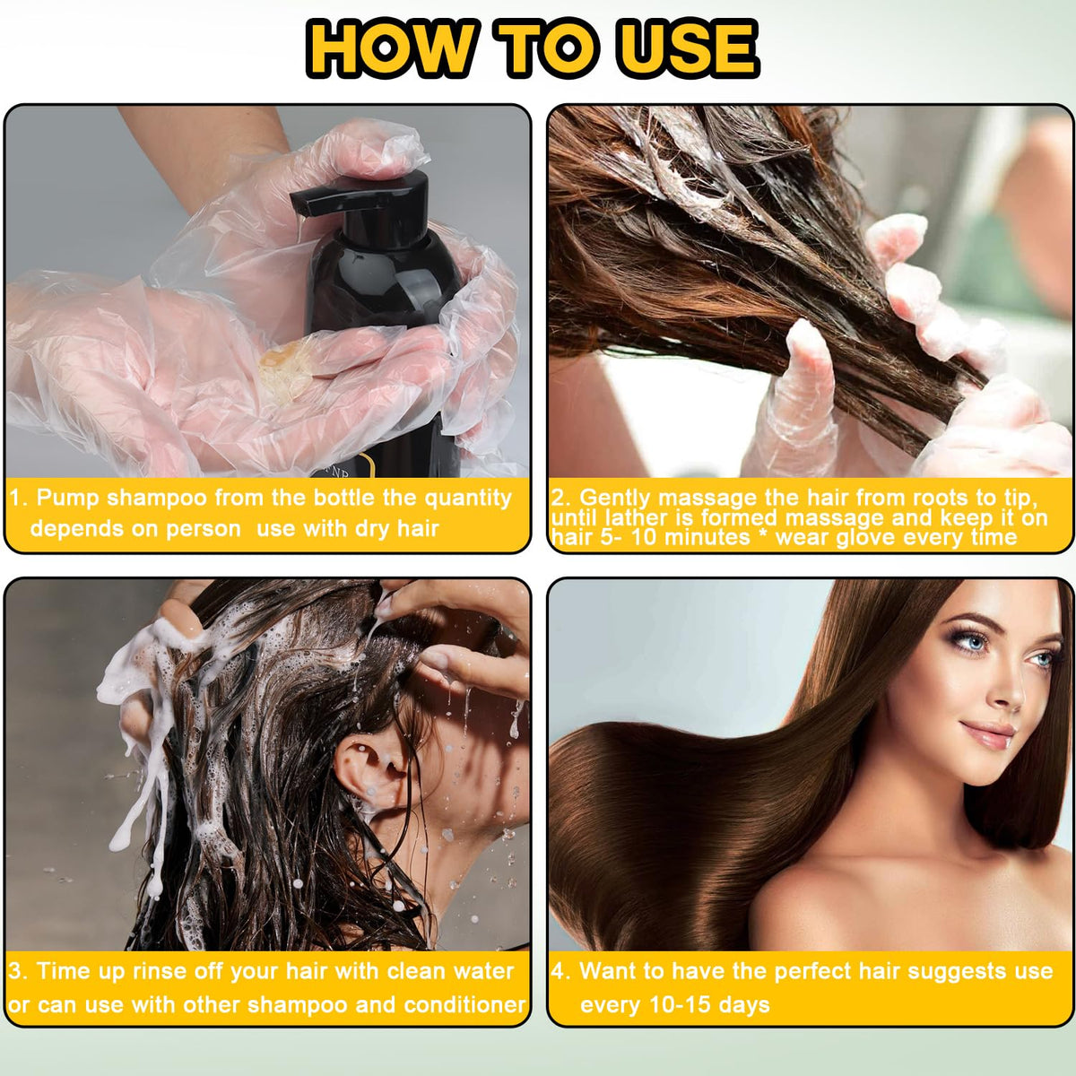 Sminktec Hair Dye Shampoo 3 in 1 Dark Brown lifestyle scene