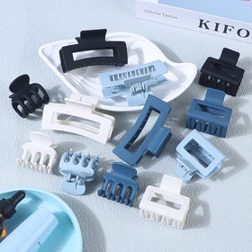 SMKSL medium square hair claw clips displayed on a white background