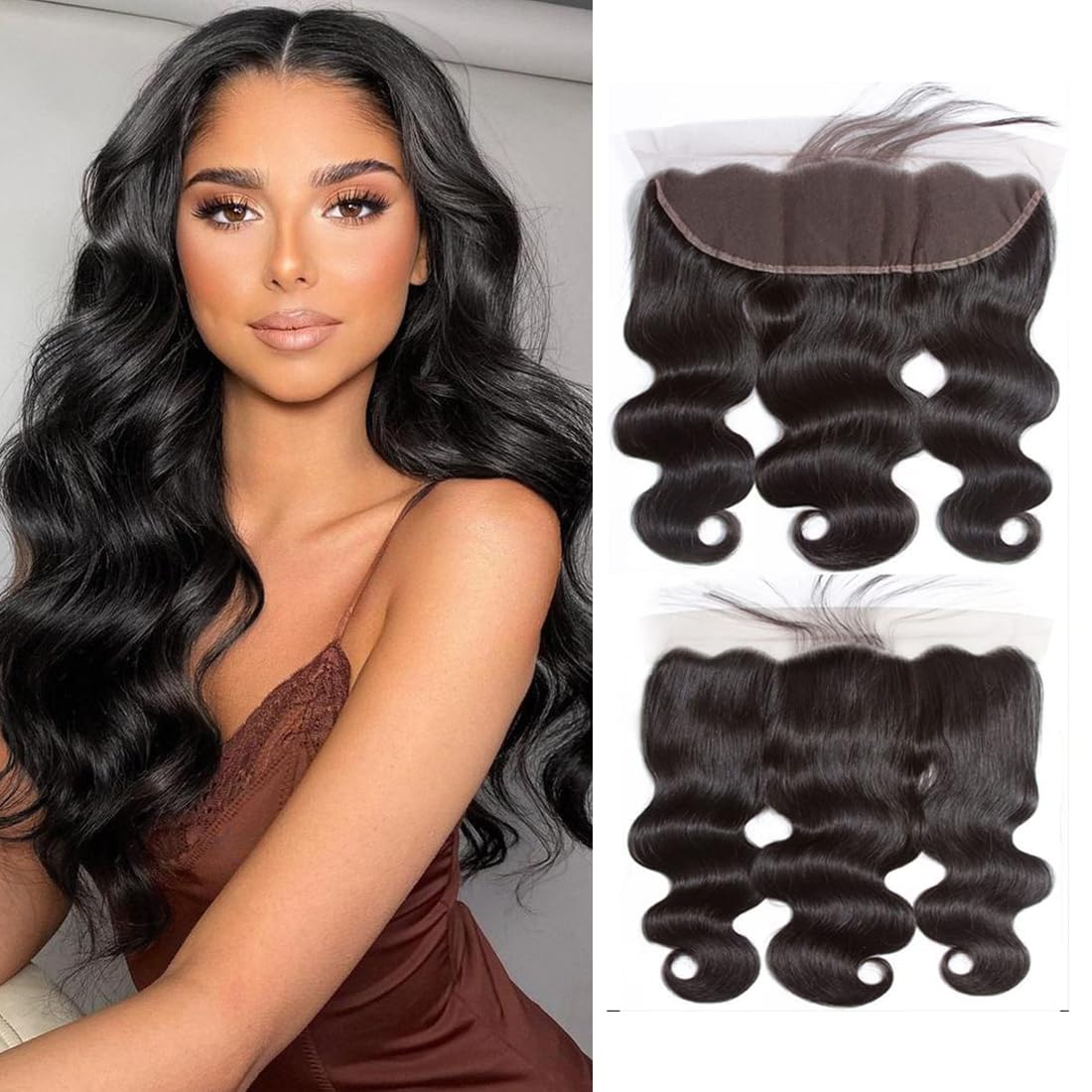 Smoothair 13x4 Lace Frontal Closure Body Wave 14 Inch front view