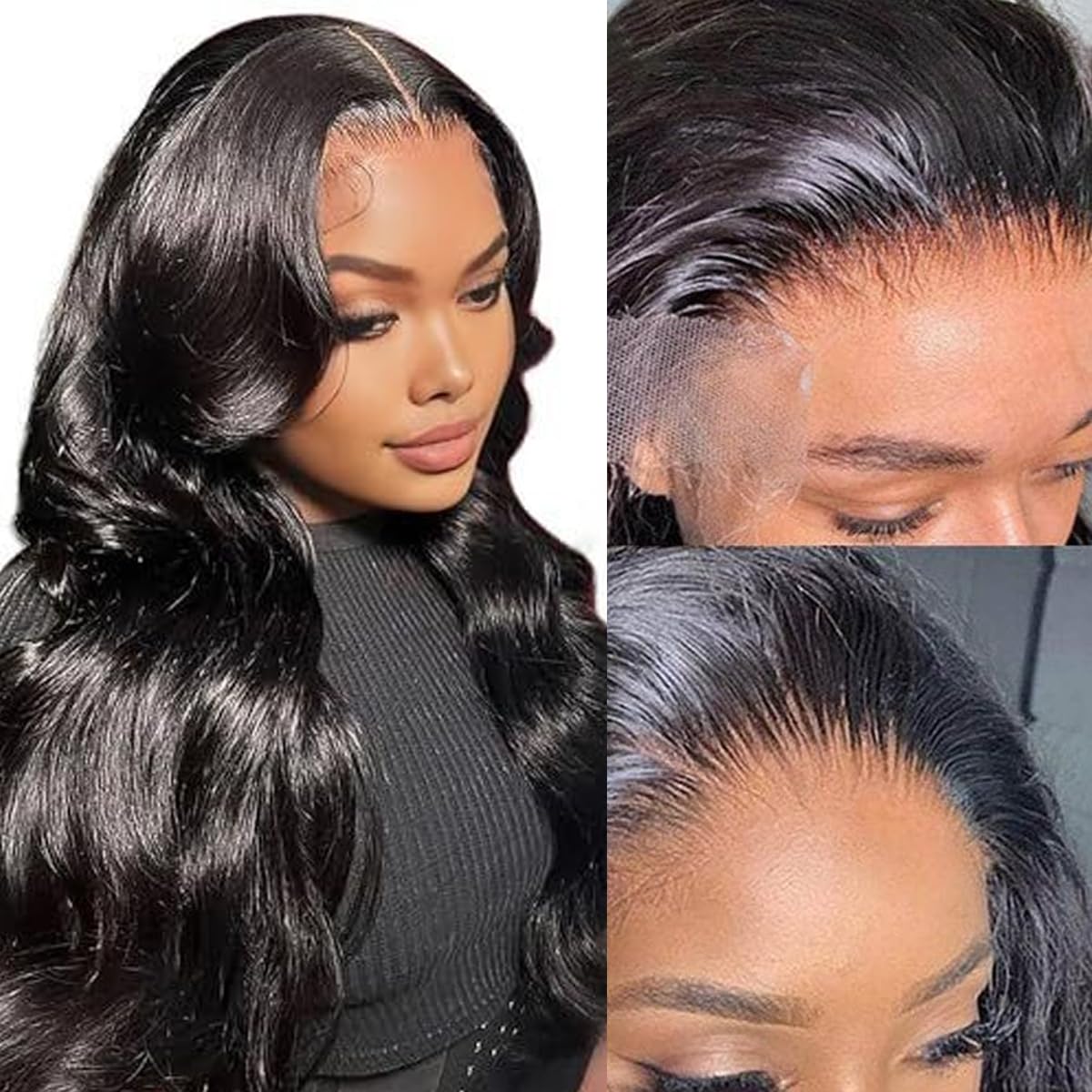 Smoothair 4x4 Lace Closure Body Wave 16 Inch side view