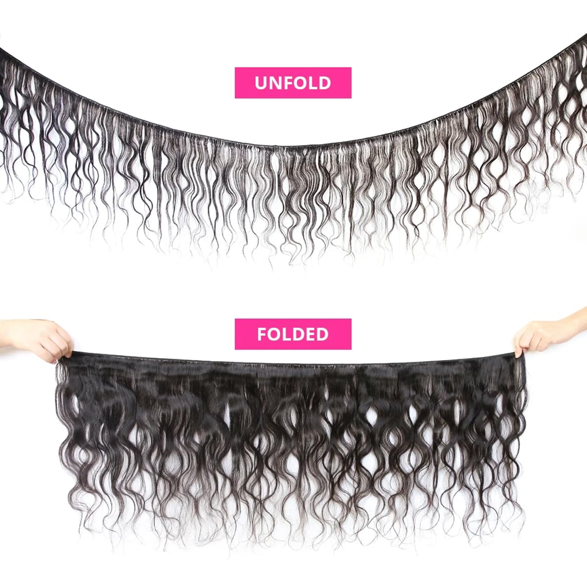 Smoothair Body Wave Bundles 8 Inch back view
