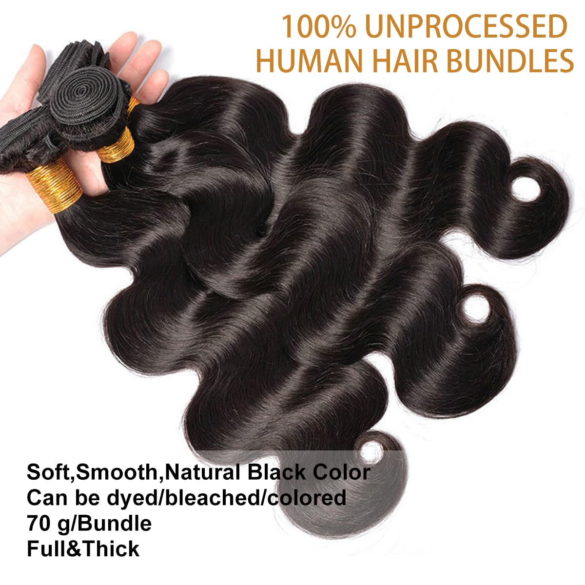 Smoothair Body Wave Bundles close-up of texture