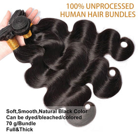Smoothair Body Wave Bundles close-up of texture