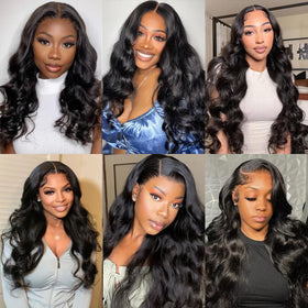 Smoothair Body Wave Bundles displayed with hair accessories