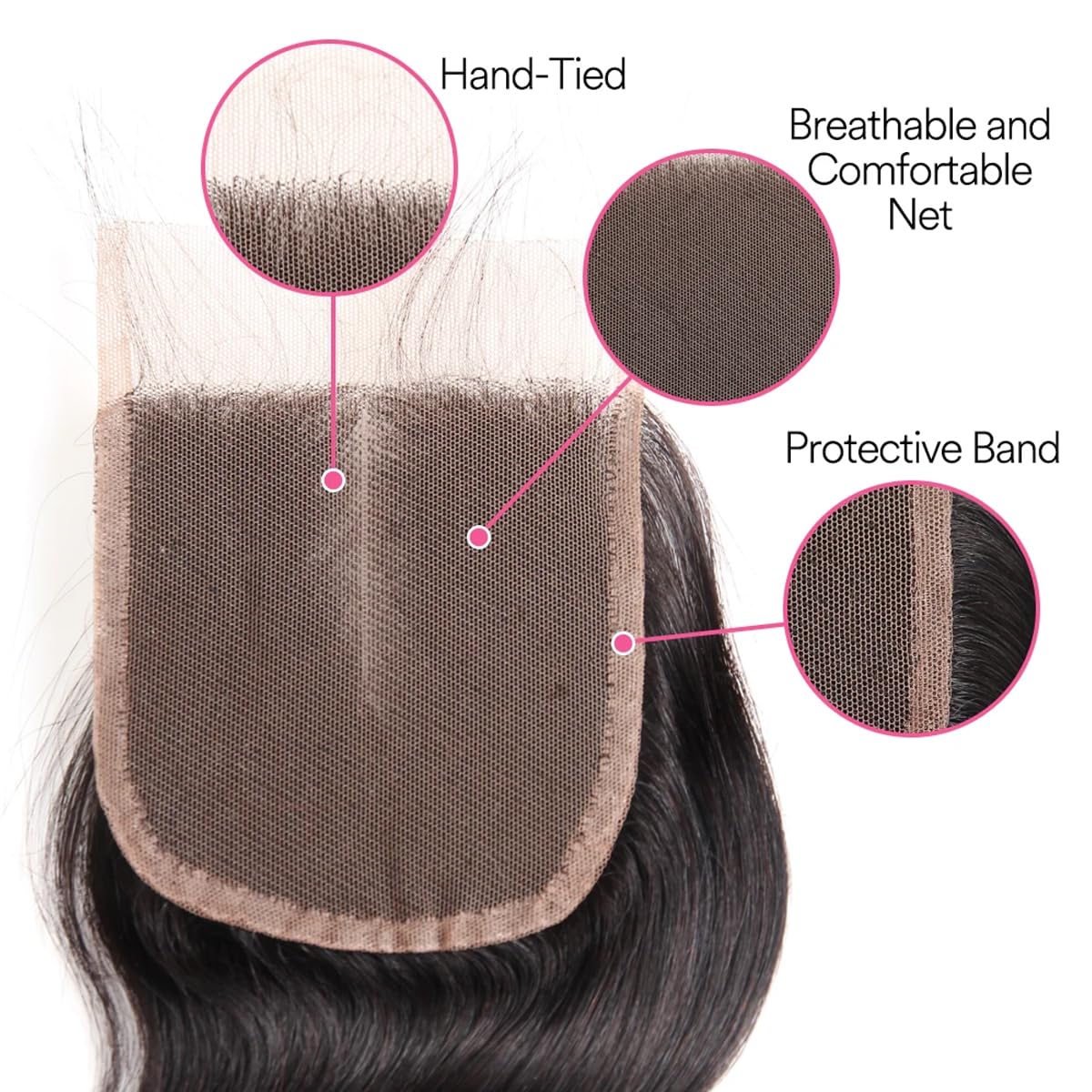 Smoothair Body Wave Hair styled on a mannequin