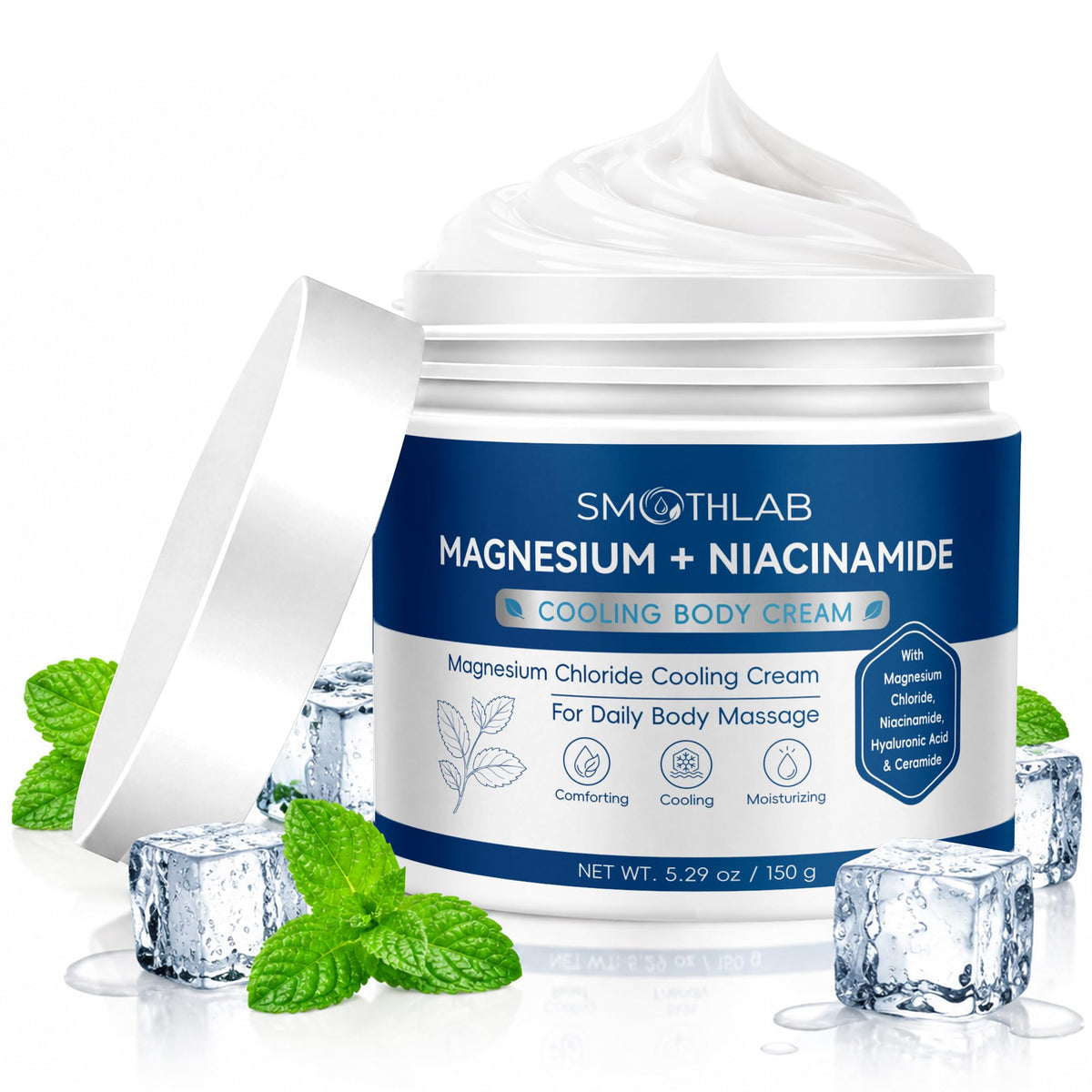 SmoothLab Magnesium Cream Freeze 5.29 Oz front view