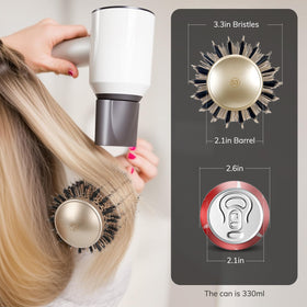 Sndyi hair brush showing ergonomic anti-slip handle